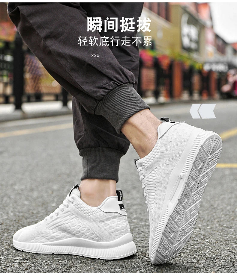 Men Sneakers With Hidden Heels