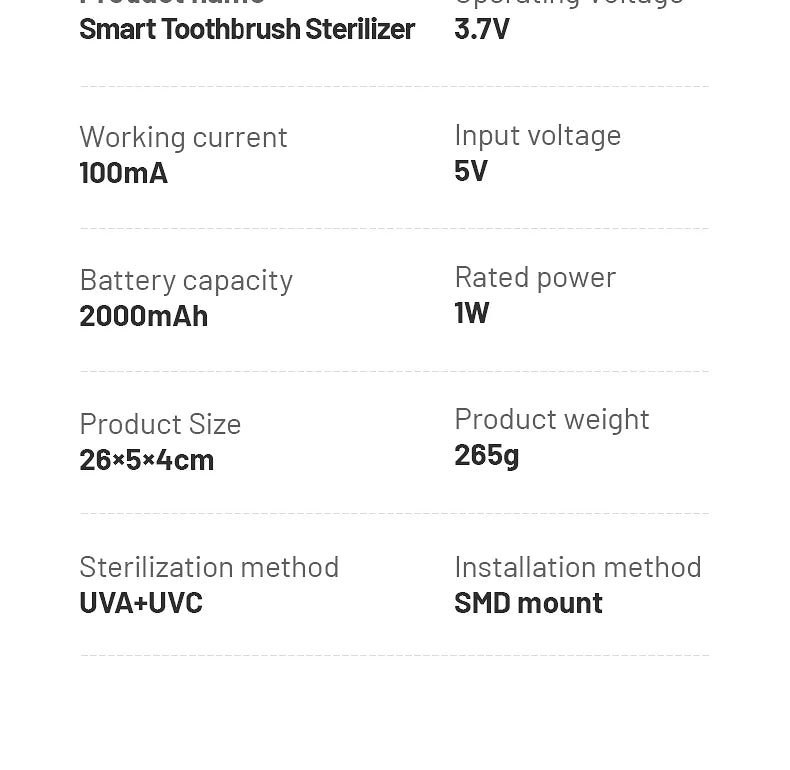 Smart Toothbrush Sterilizer