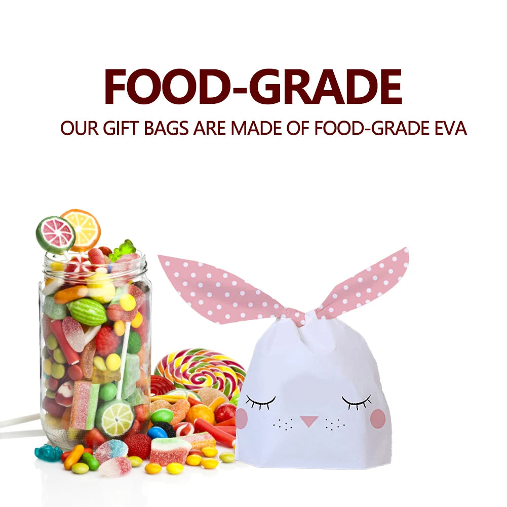50pcs Rabbit Ears Candy Bags