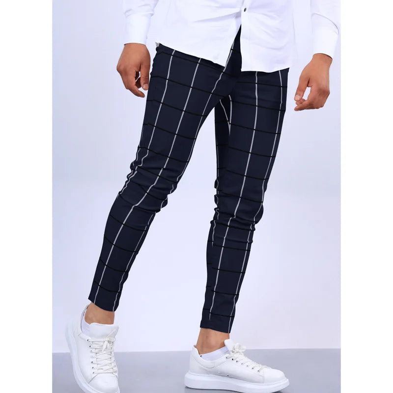 Men's Plaid Casual Pants
