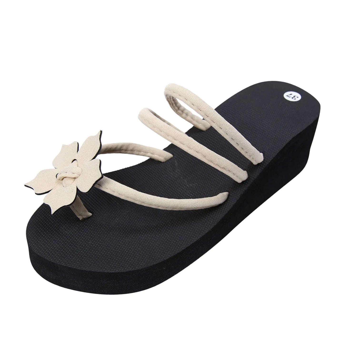 Bohemia Casual Flower Slip On Flat Sandals