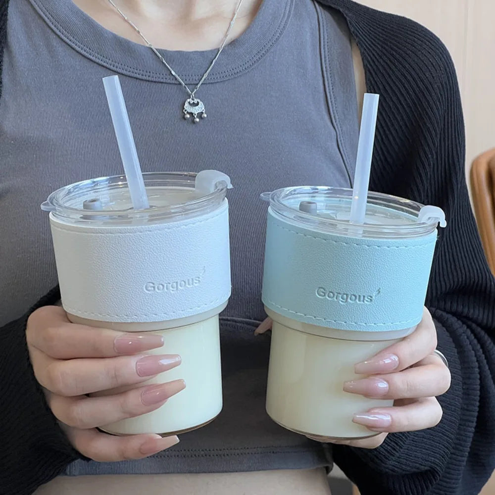Straw Cup with Lid