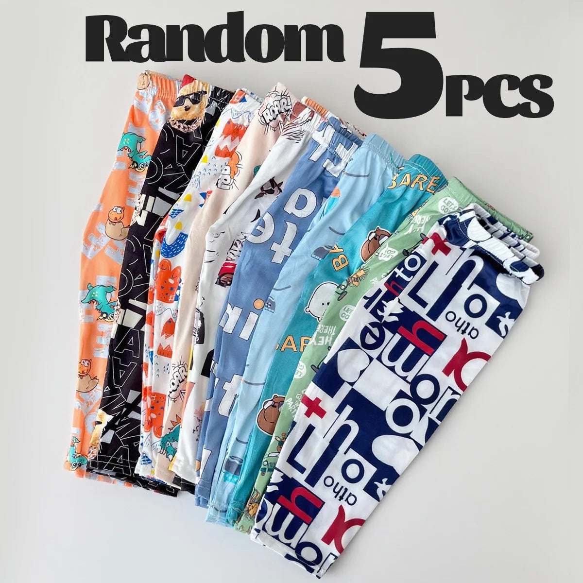 Kids’ 5-Pack Lightweight Leggings Cool & Comfy Seasonal Pants