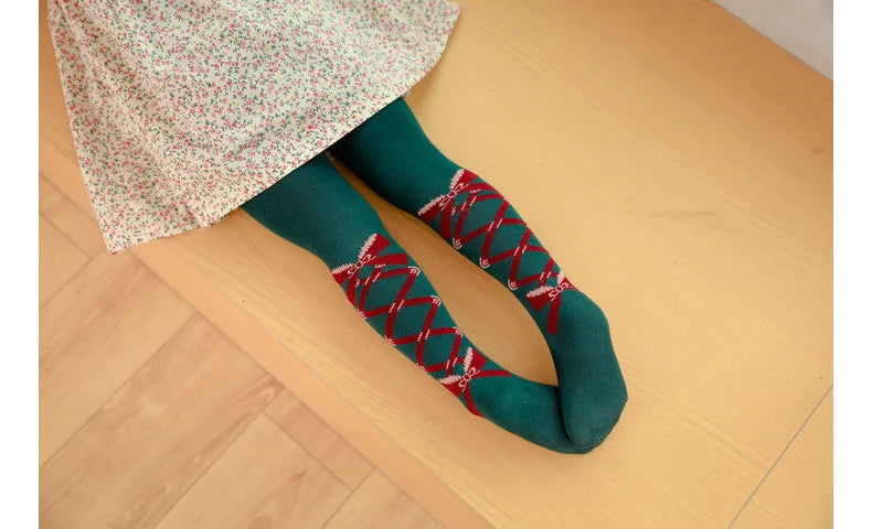 Soft Cotton Princess Bowknot Tights