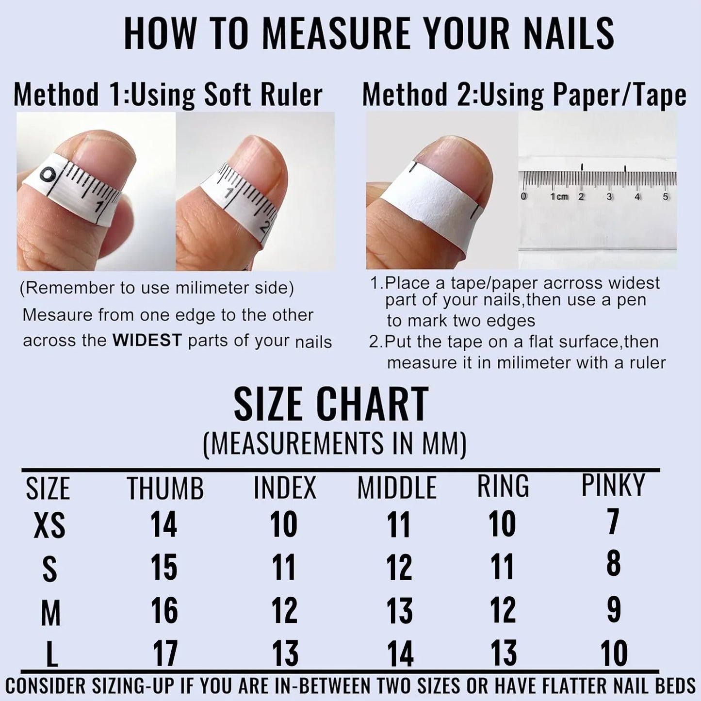 Handmade Press on Nails 10pcs