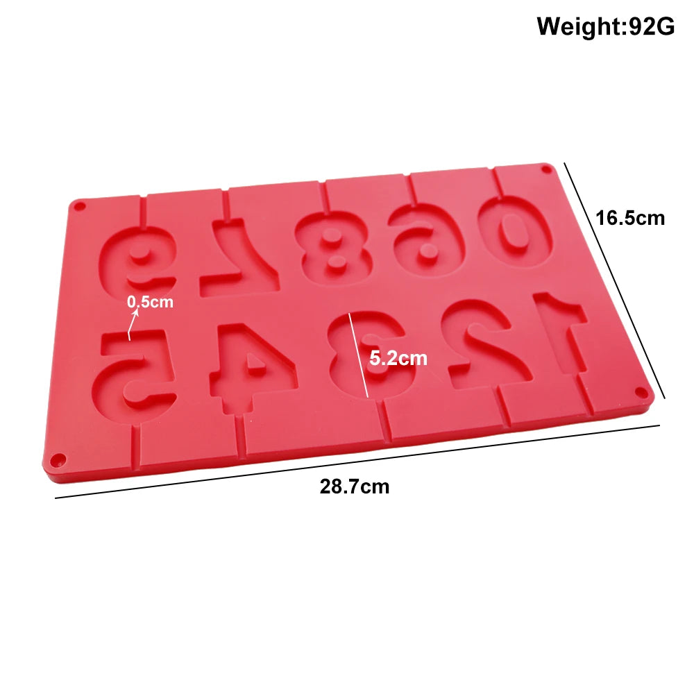 Silicone 0-9 Numbers mold