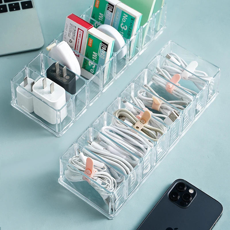transparent Cable Mobile Phone Storage Box