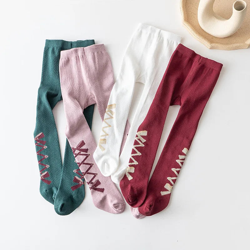Soft Cotton Princess Bowknot Tights