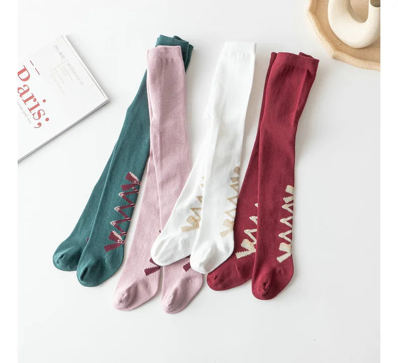Soft Cotton Princess Bowknot Tights