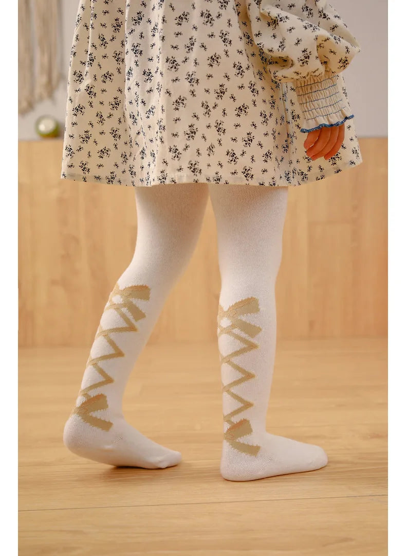 Soft Cotton Princess Bowknot Tights