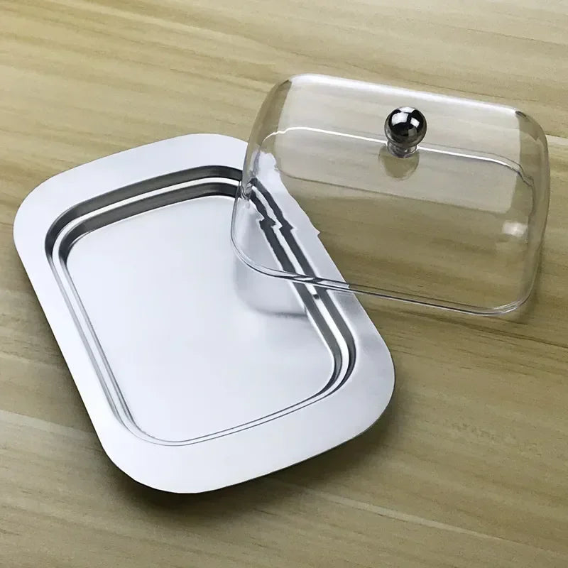 Stainless Steel Butter Dish with Lid