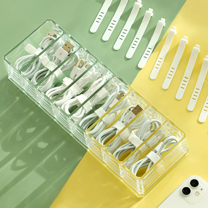 transparent Cable Mobile Phone Storage Box