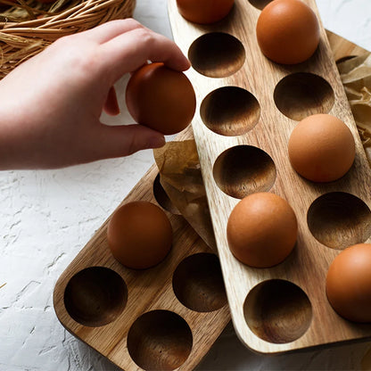 Japanese Style Wooden  Egg Storage Box