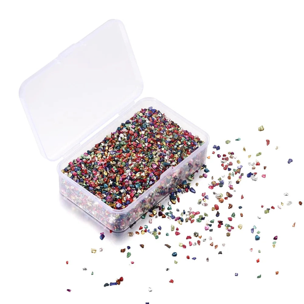 Colorful Crushed Glass Stones