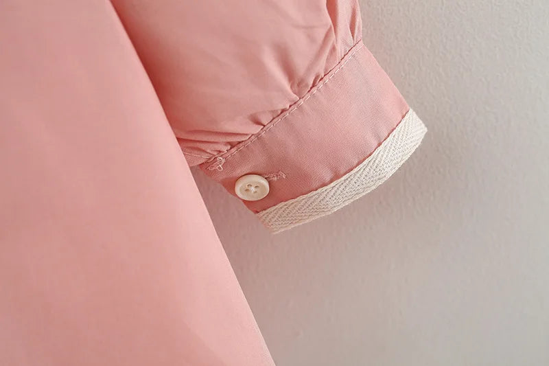 Cotton Long Sleeve  Dress