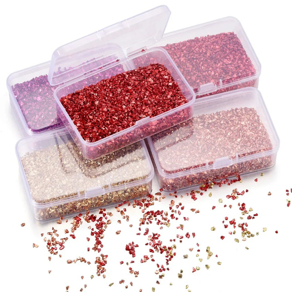 Colorful Crushed Glass Stones