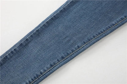 Length Stretch Washed Denim Maternity Jeans
