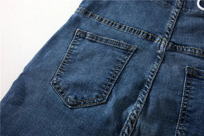 Length Stretch Washed Denim Maternity Jeans