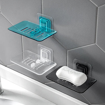 Soap Rack Mounted Self Adhesive Double Layer Holder