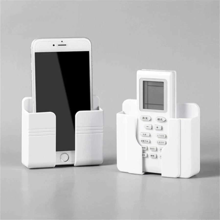 Multifunction Wall Storage – Phone Charging Bracket with Remote Holder