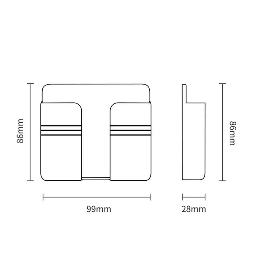 Multifunction Wall Storage – Phone Charging Bracket with Remote Holder