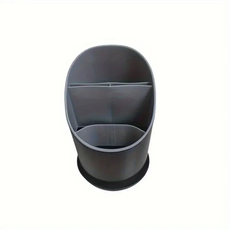 Kitchen Chopstick Storage Tube – Tableware Holder with Drain Plate for Home Organizer