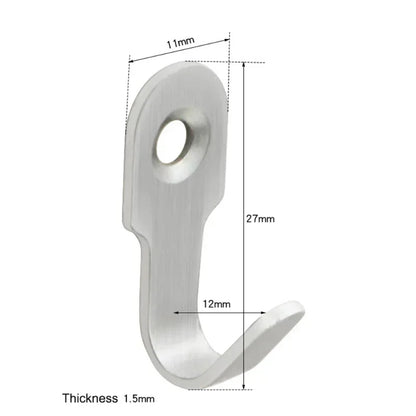 Mini Stainless Steel Hook with Screw
