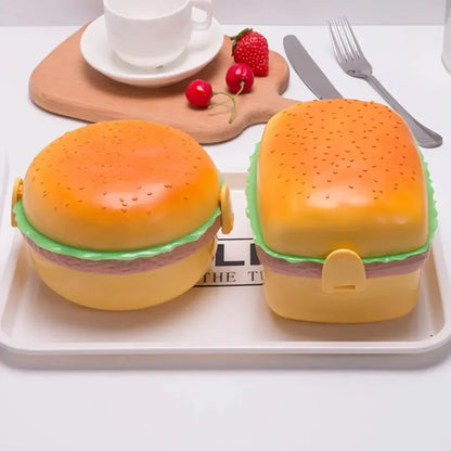 Hamburger Plastic Lunch Box