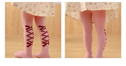 Soft Cotton Princess Bowknot Tights