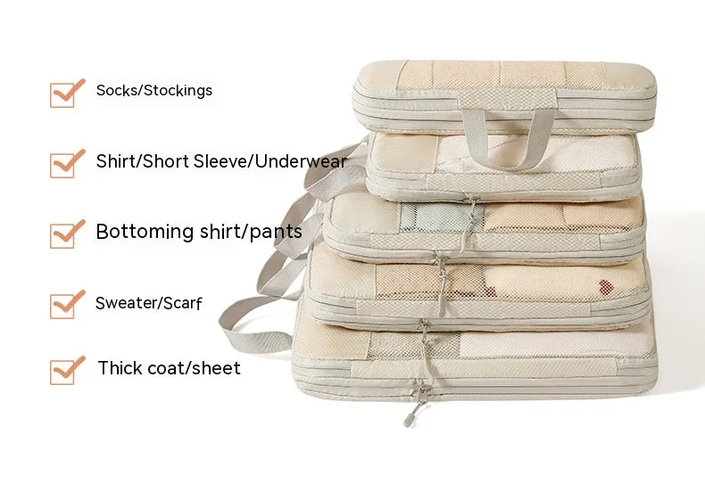 Luggage Packing Cubes – Expandable Compression Organizers for Suitcases & Trips