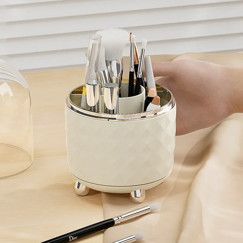 360-degree Rotating Makeup Stand for Cosmetics Storage