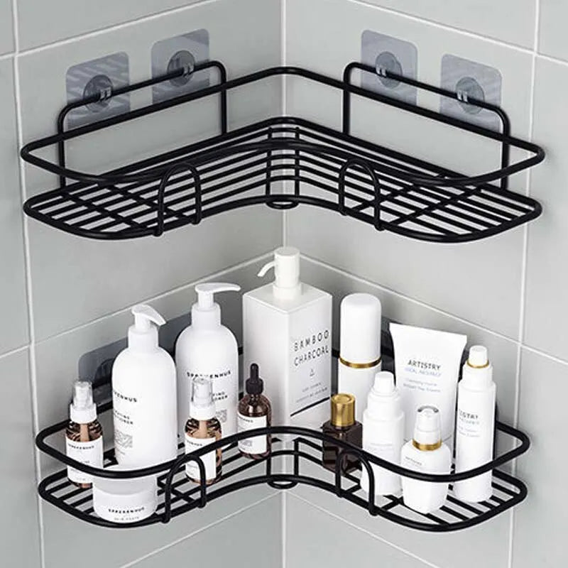 Bathroom / Kitchen Corner shelf - No Punch Wall