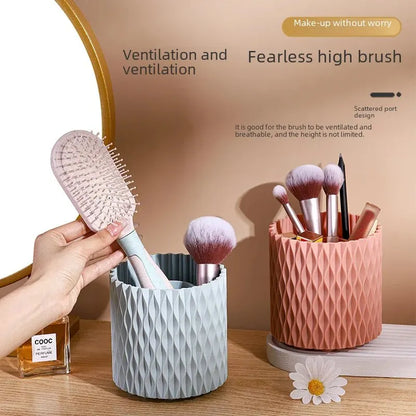 360° Rotating Makeup Brushes Holder