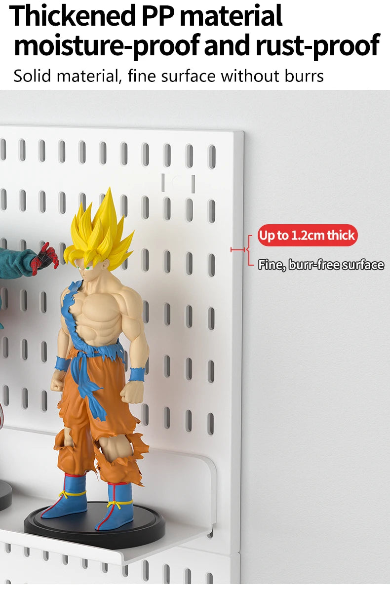 Pegboard Wall Display Kit – Modular Punch-Free Panels for Craft Room & Office Storage