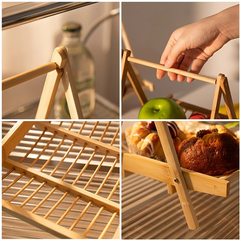 Multi-Tiers Wooden Storage Shelf