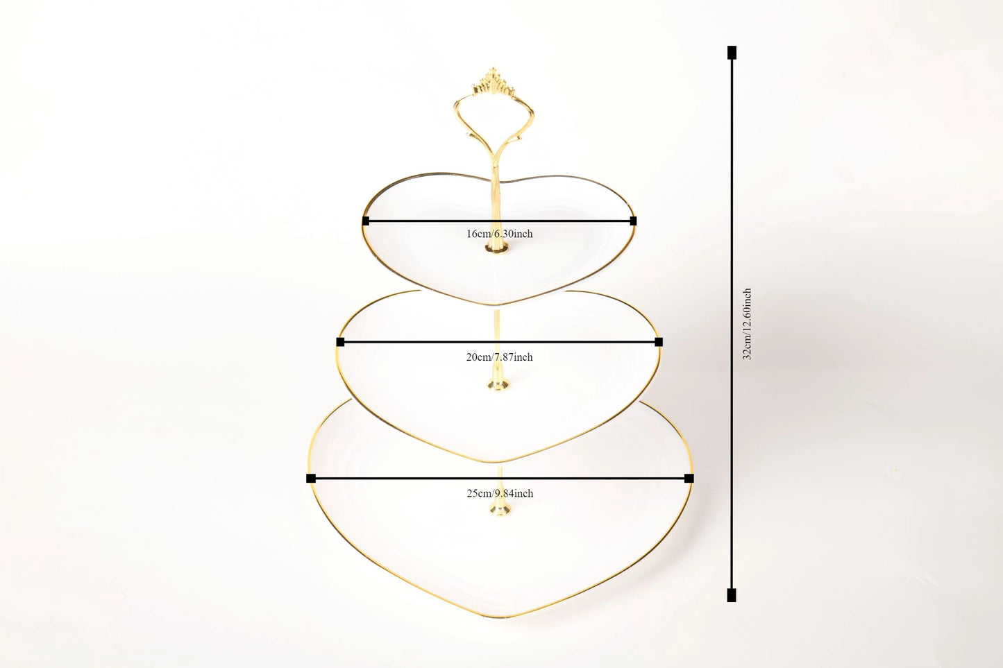 Plastic 3-layer Dessert holder