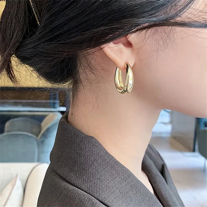 Metal Drop Earrings for Woman