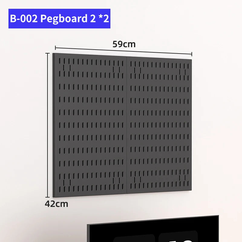 Pegboard Wall Display Kit – Modular Punch-Free Panels for Craft Room & Office Storage