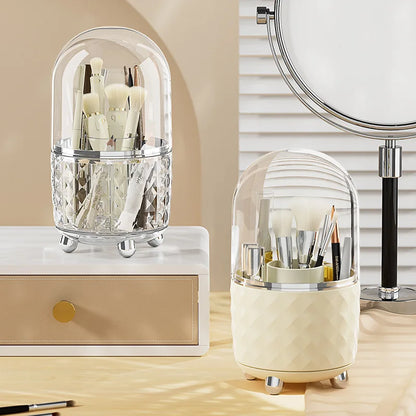 360-degree Rotating Makeup Stand for Cosmetics Storage