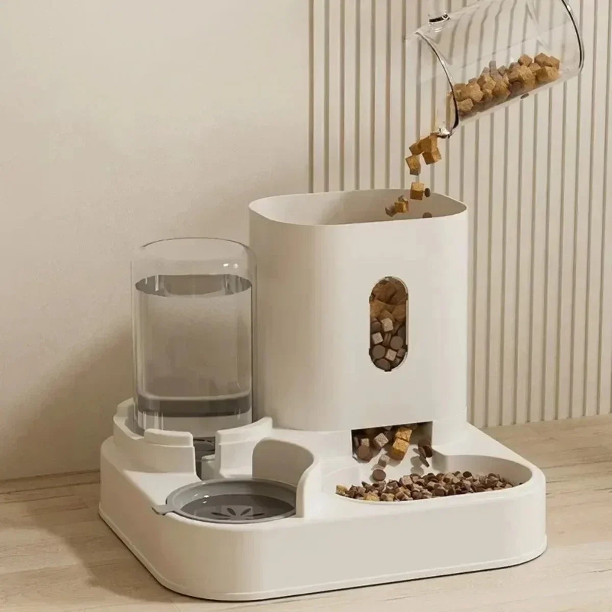 Automatic Feeder & Water Fountain – Large Capacity Food Dispenser for Dogs & Cats