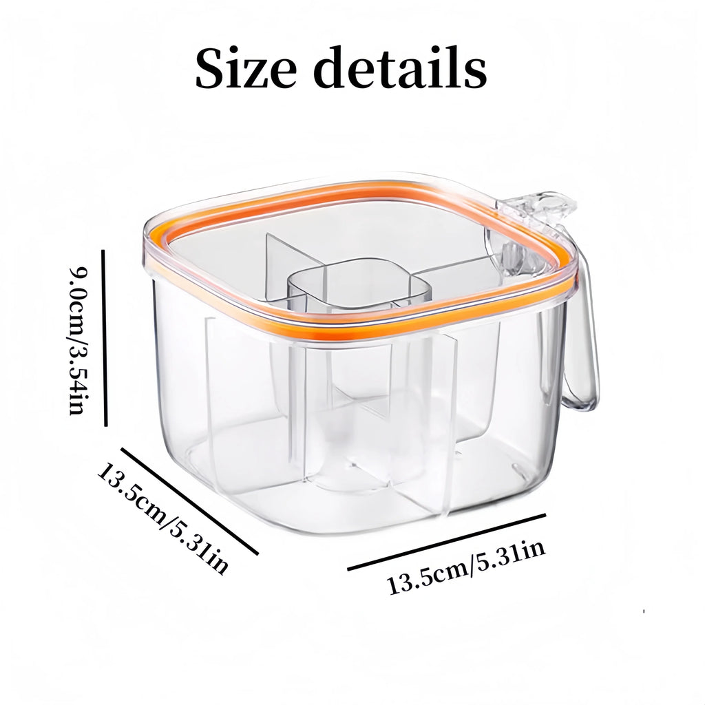 Spice Organizer, Multi-Compartment Seasoning Jar Organizer