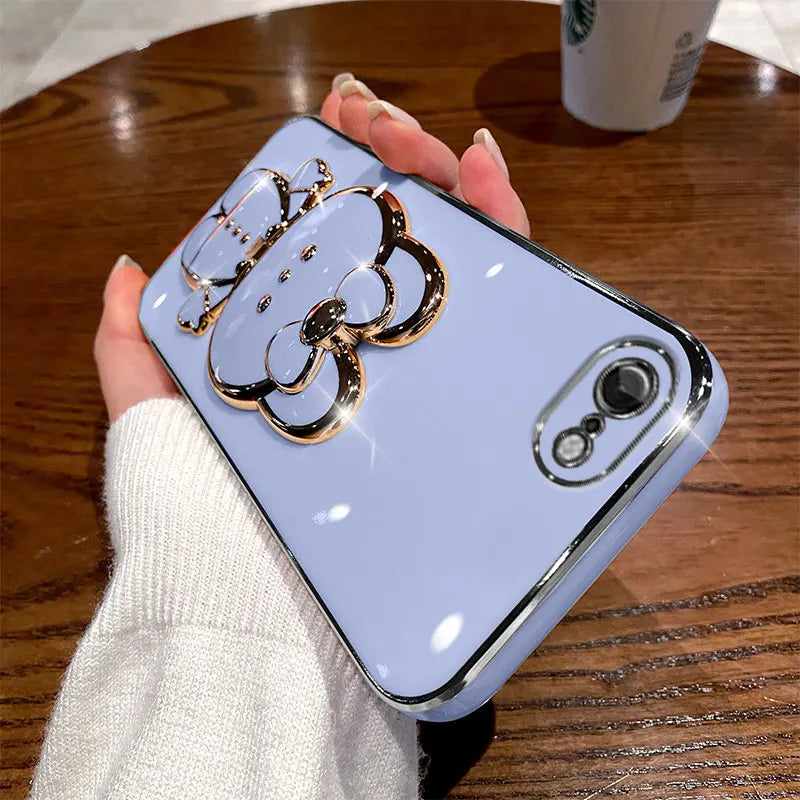 Rabbit Mirror Bracket Case – Protective Cover for iPhone 6/7/8 & 15 Plus