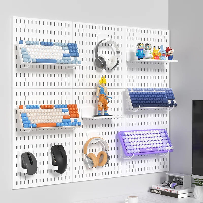 Pegboard Wall Display Kit – Modular Punch-Free Panels for Craft Room & Office Storage