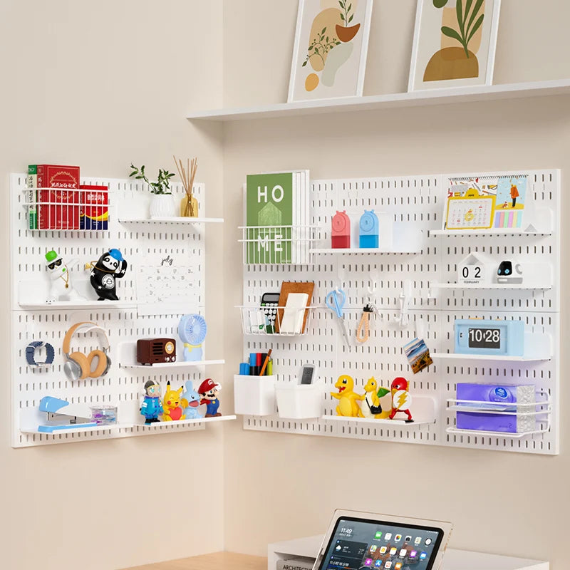 Pegboard Wall Display Kit – Modular Punch-Free Panels for Craft Room & Office Storage