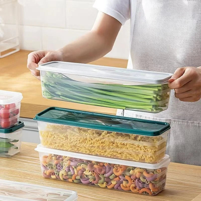 Multi-Pack Food Storage Containers – 2/4pcs Fresh-Keeping Boxes with Lids for Fridge & Kitchen