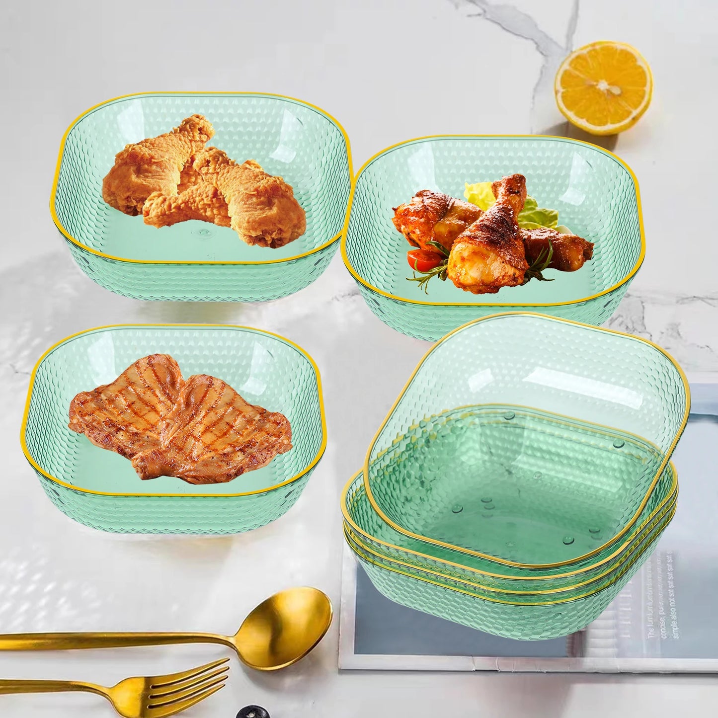 Snacks Serving Platter 4pcs/set