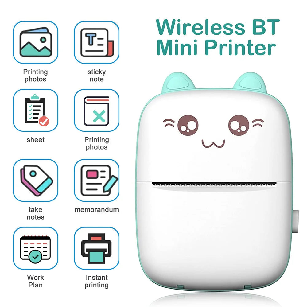 Portable Mini Bluetooth Photo Printer