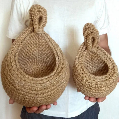 Handwoven Hanging Wall Basket