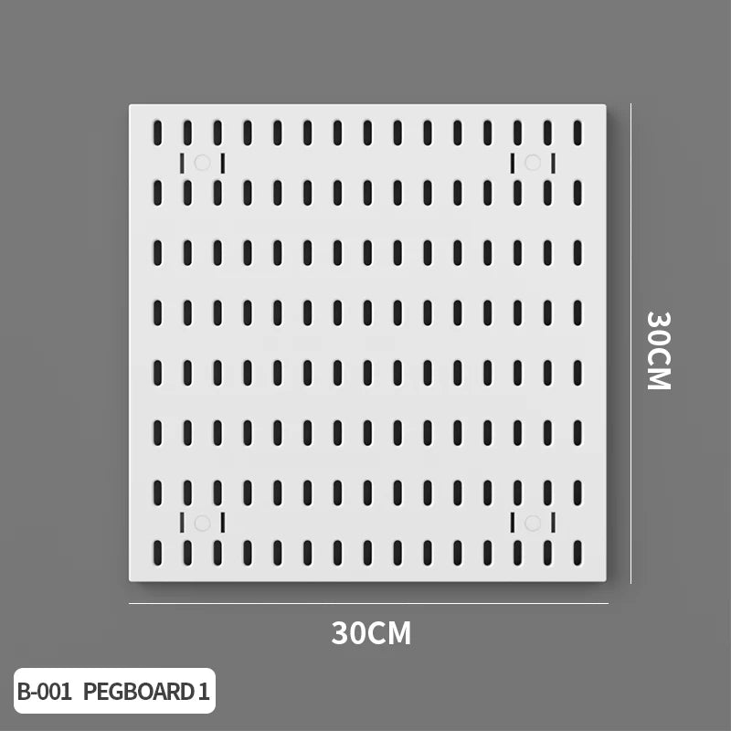 Pegboard Wall Display Kit – Modular Punch-Free Panels for Craft Room & Office Storage
