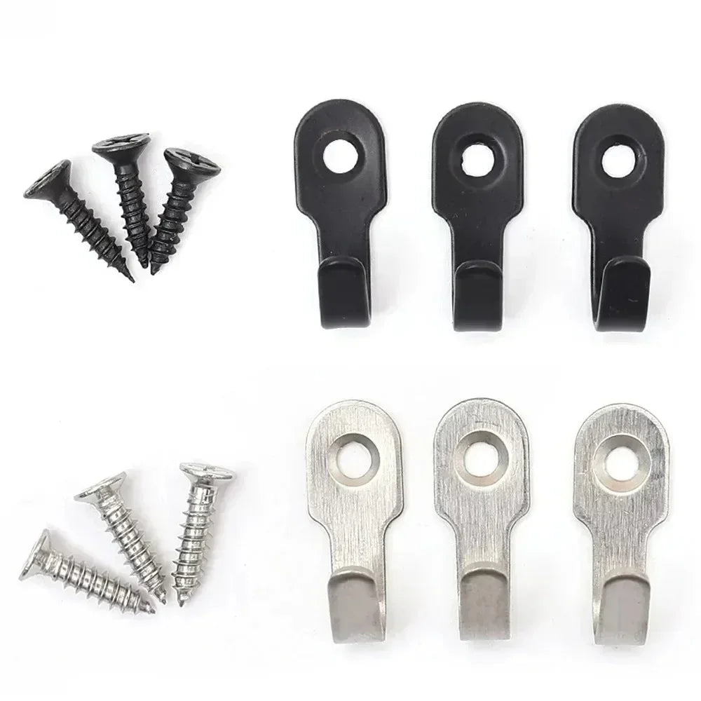 Mini Stainless Steel Hook with Screw
